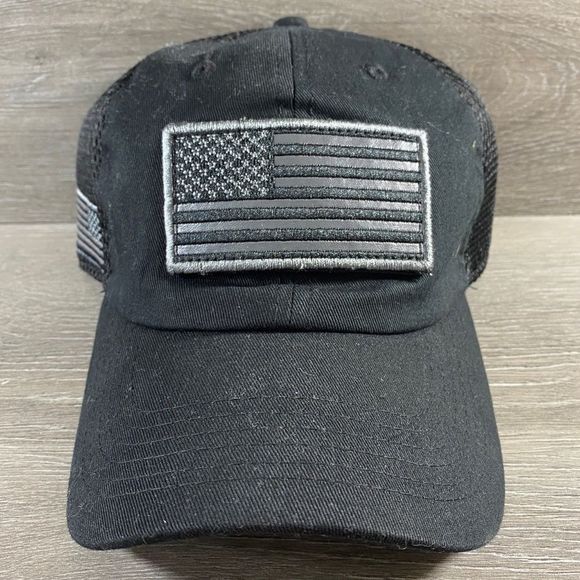 Eighty Eight Accessories Blackgray Usa American Flag Velcro Patch
